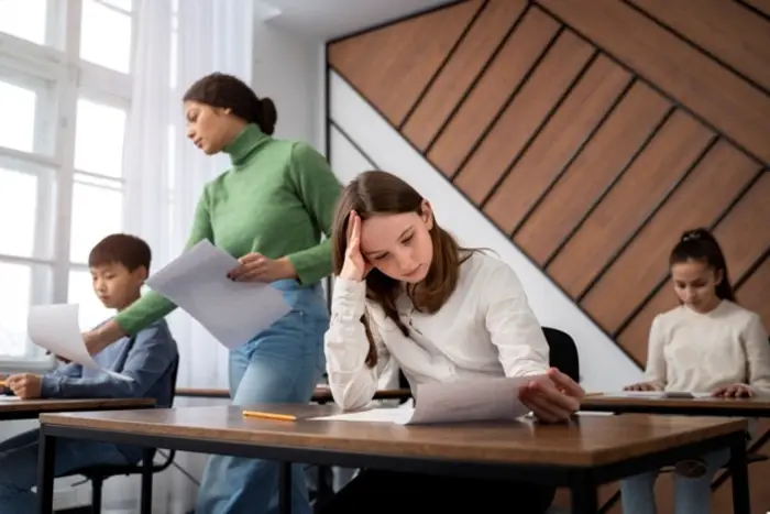 Teacher in Class-room with students