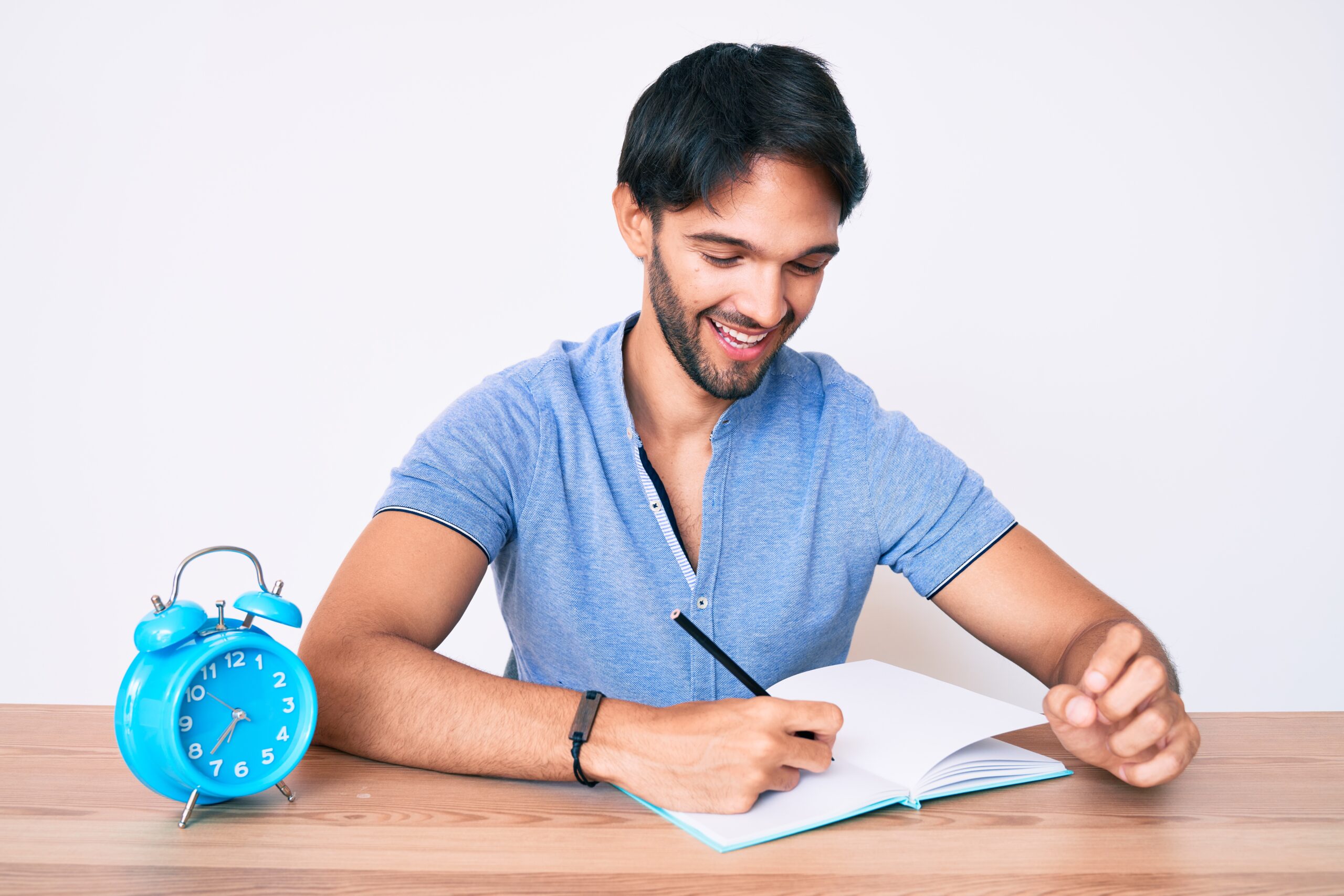 Youngster Setting Goals for Exams