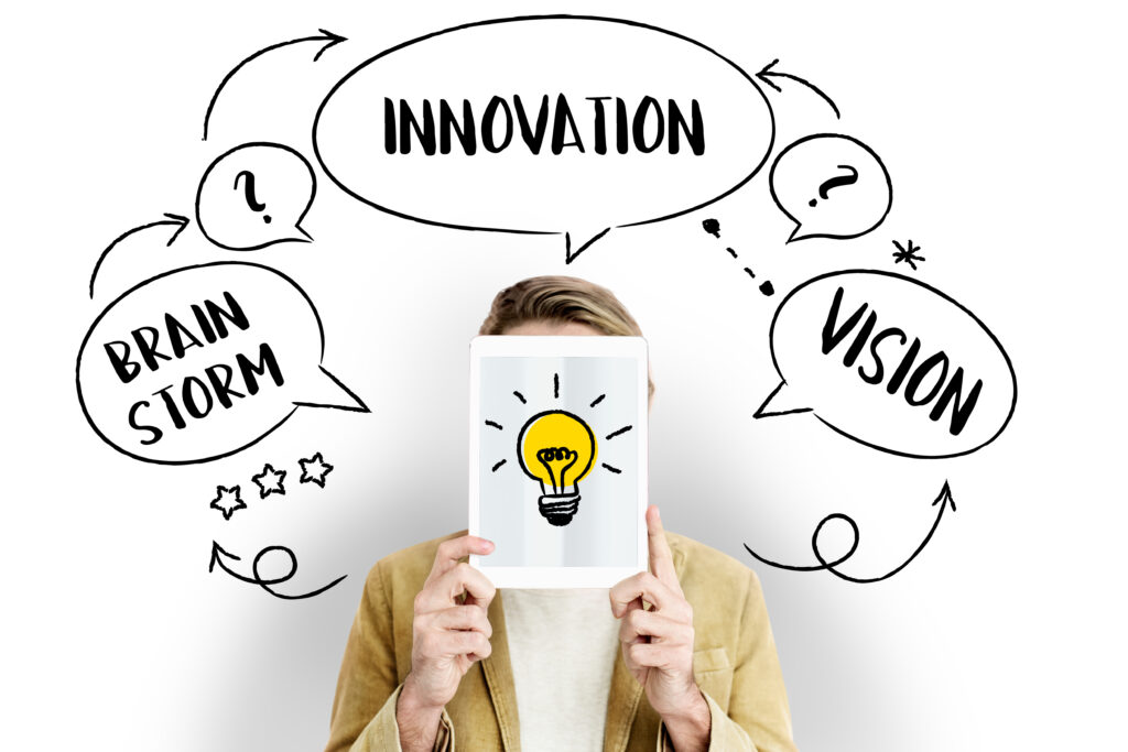 Fresh Ideas Creative Innovation Light Bulb
