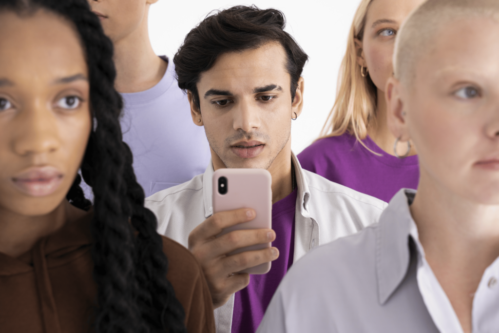 Youngmen Busy on Social Media not caring Anybody